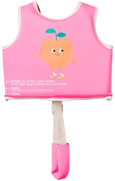 Sunnylife: Float Vest 2-3 Years Poppy the Peach - Neon Pink