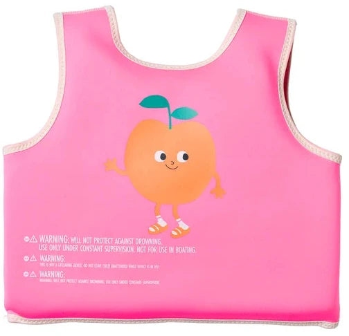 Sunnylife: Float Vest 3-6 Years Poppy the Peach - Neon Pink