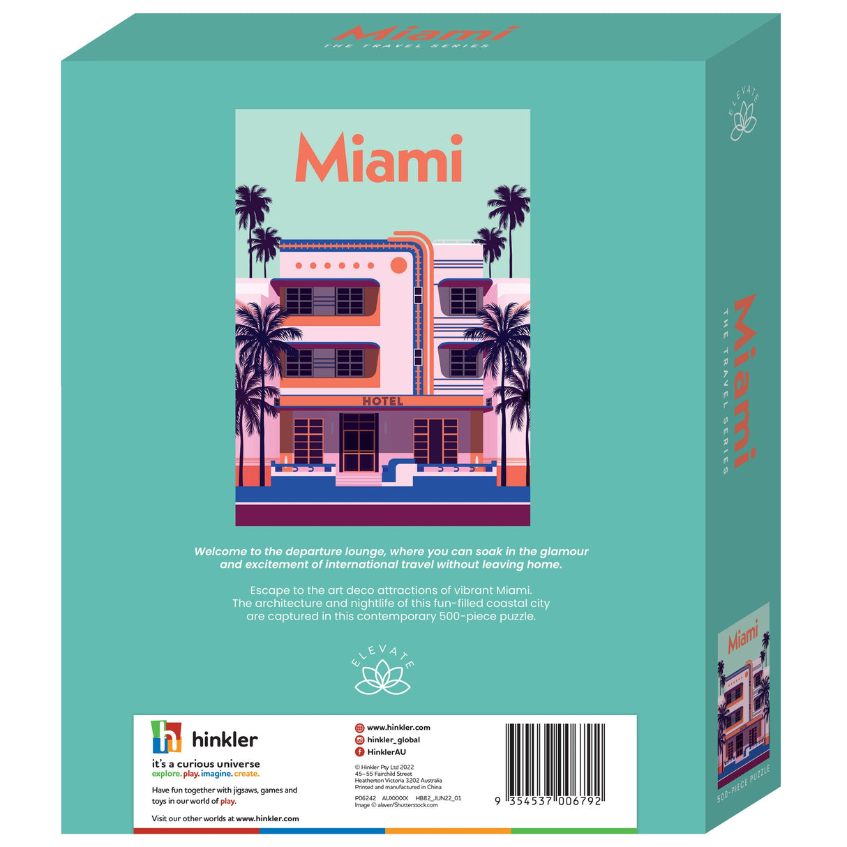Hinkler: The Travel Series 500pc Jigsaw Puzzle - Miami