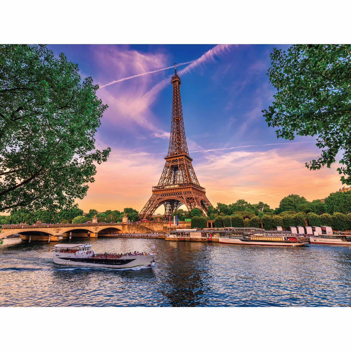 Elevate: 300pc Large Piece Jigsaw Puzzle - Eiffel Tower, Paris, France