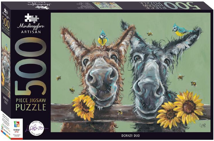 Mindbogglers Artisan 500pc Jigsaw Brown Donkey