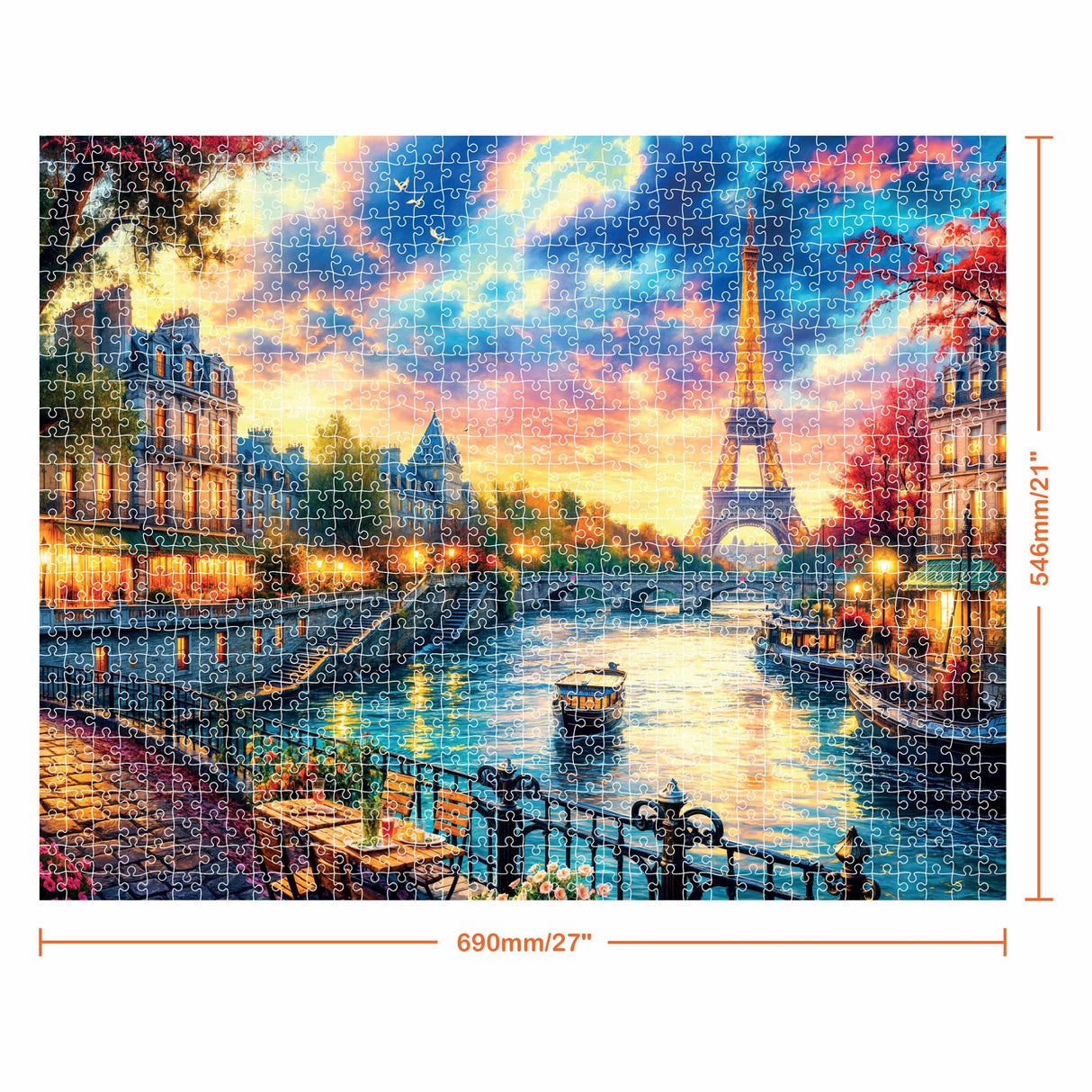 Mindbogglers Artisan 1000pc Puzzle - Eiffel on the Seine