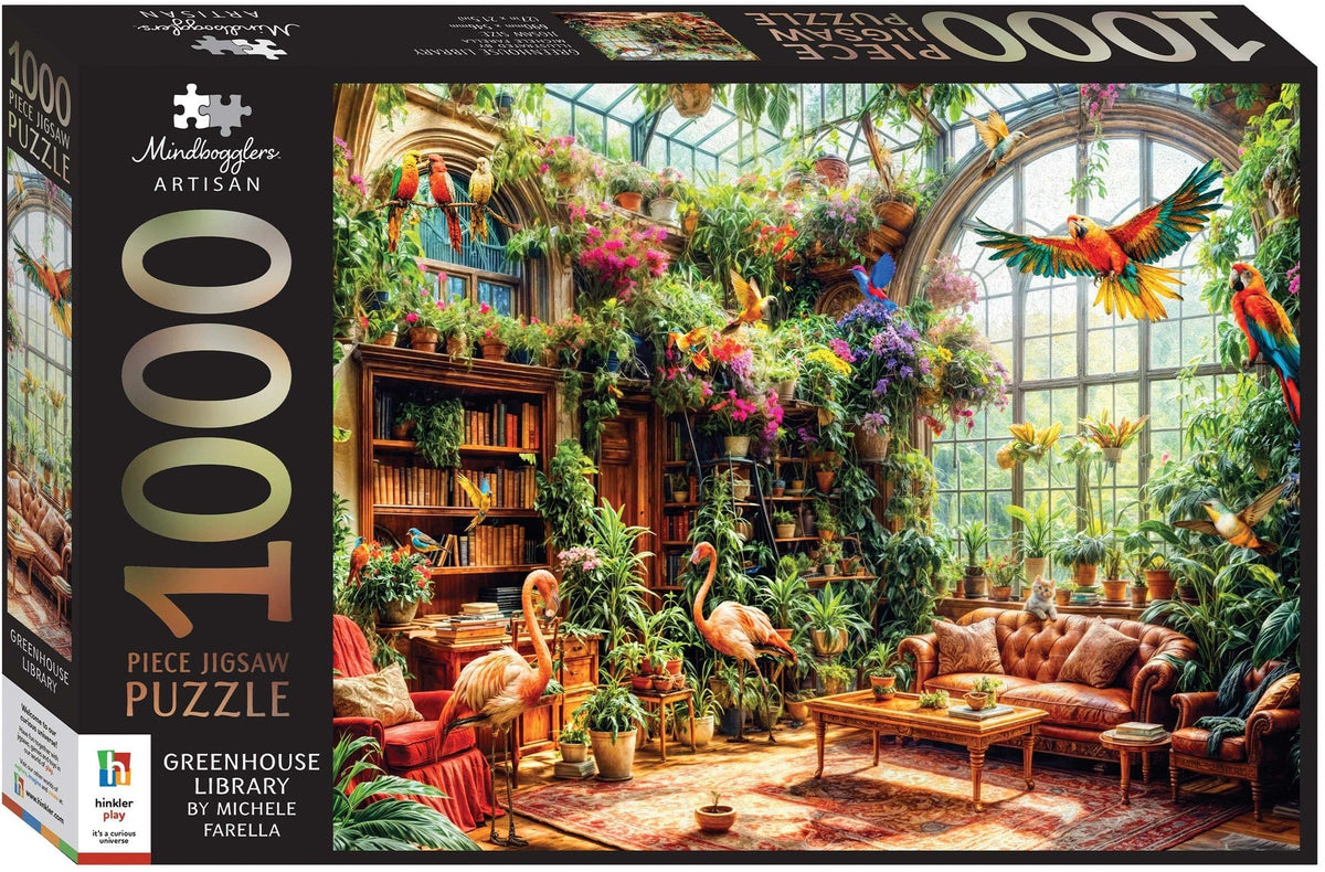 Mindbogglers Artisan 1000pc Greenhouse Library