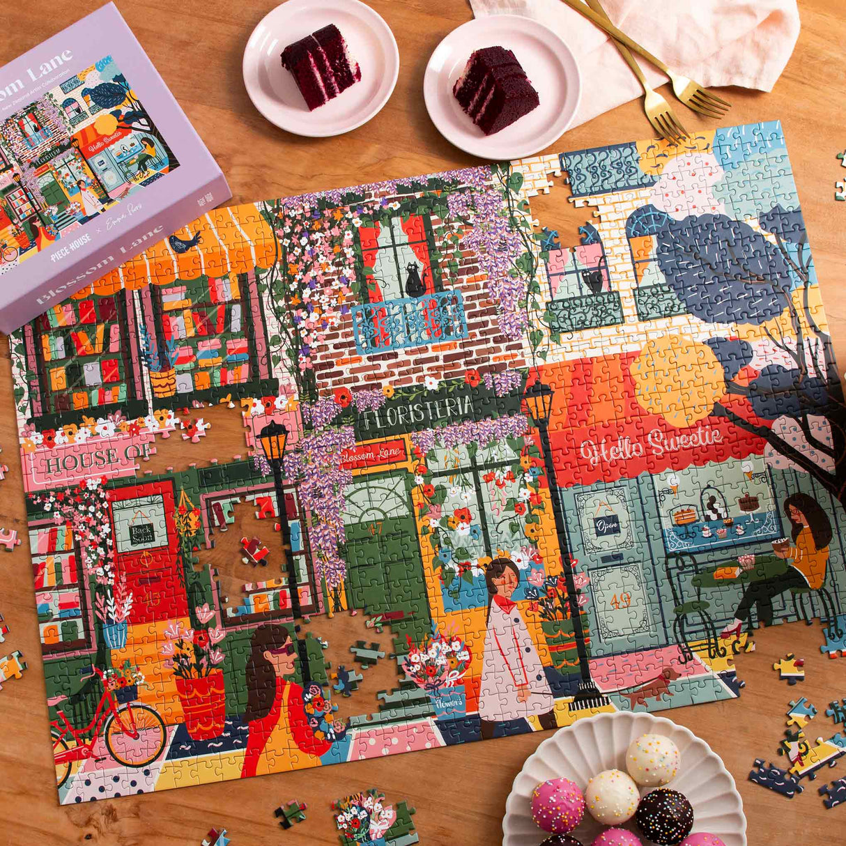 Piece House: Blossom Lane - 1000 Piece Puzzle