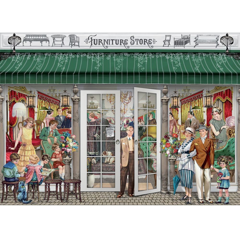 Victorian Day Out - 1000 Piece Jigsaw Puzzle Furniture Store