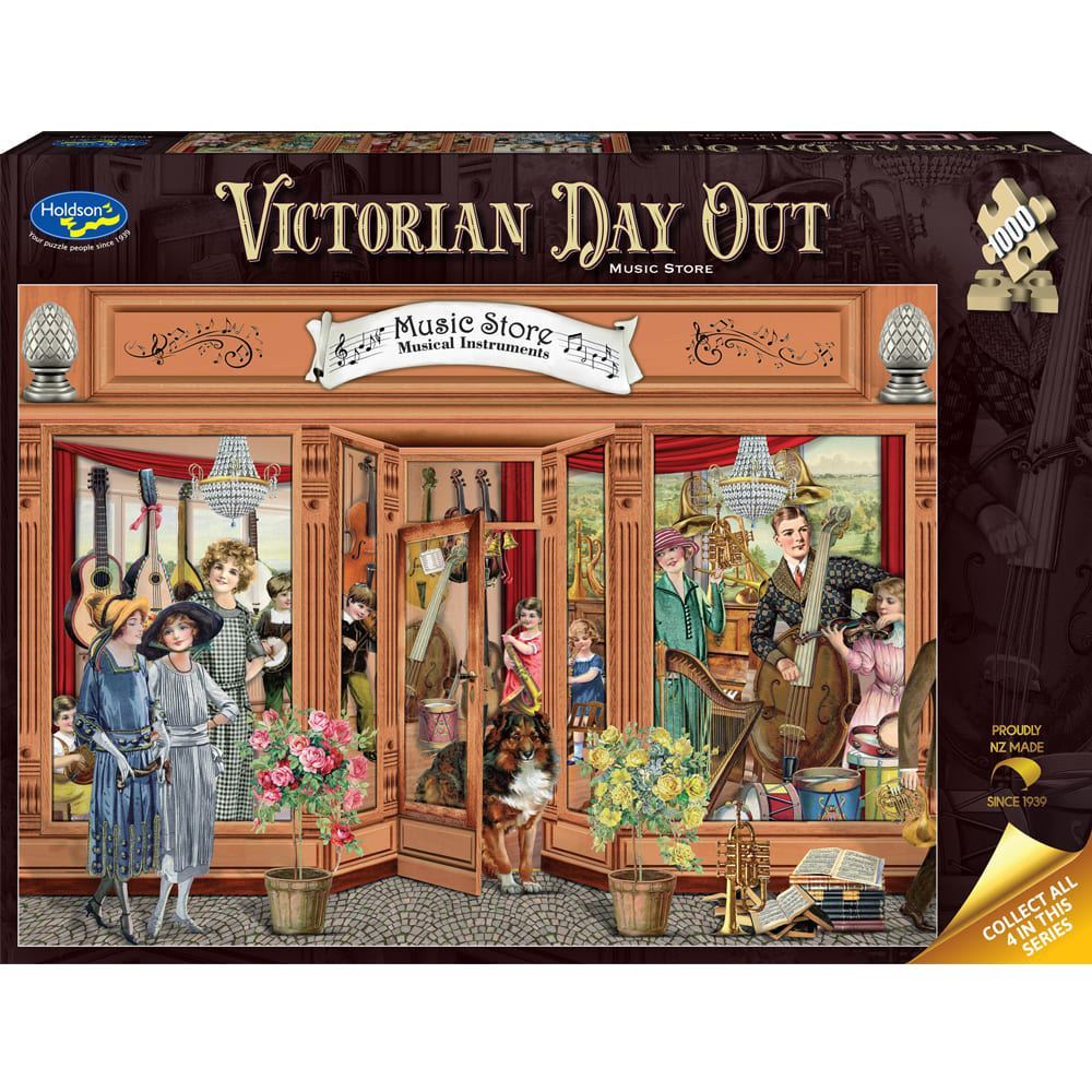 Victorian Day Out - 1000 Piece Jigsaw Puzzle Music Store