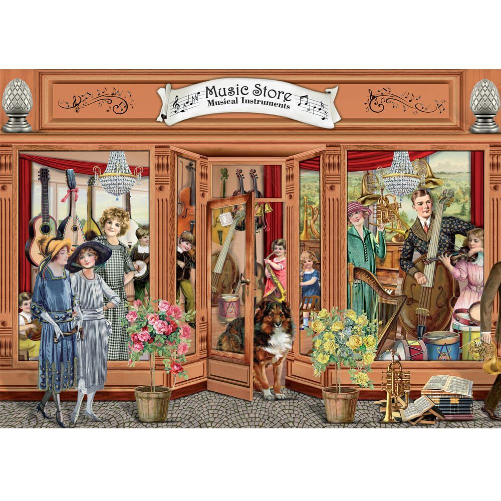 Victorian Day Out - 1000 Piece Jigsaw Puzzle Music Store