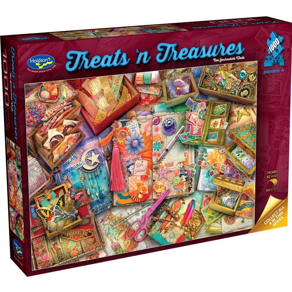 Treats N Treasures S4 - 1000 Piece Jigsaw Puzzle The Journalers Desk