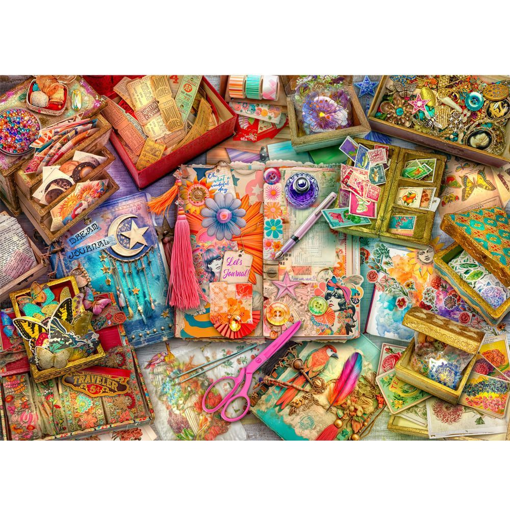 Treats N Treasures S4 - 1000 Piece Jigsaw Puzzle The Journalers Desk