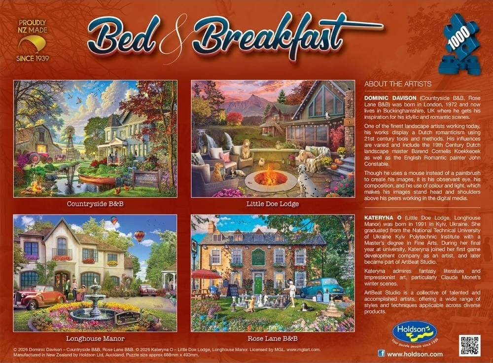 Bed & Breakfast: 1000pc Puzzle - Little Doe Lodge