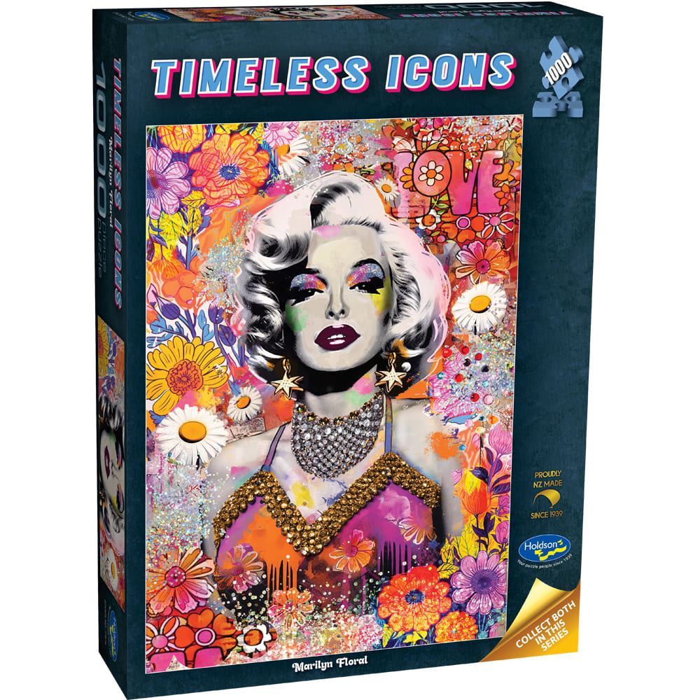 Timeless Icons - 1000 Piece Jigsaw Puzzle - Marilyn Floral