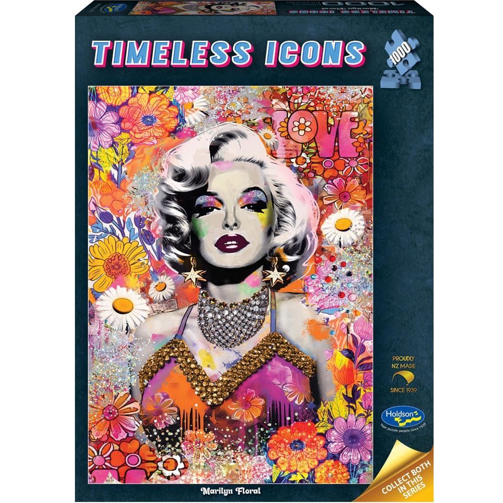 Timeless Icons - 1000 Piece Jigsaw Puzzle - Marilyn Floral
