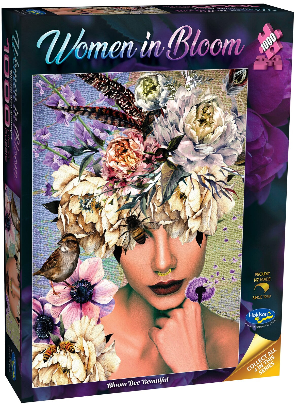 Woman in Bloom - 1000 Piece Jigsaw Puzzle Bloom Bee Beautiful