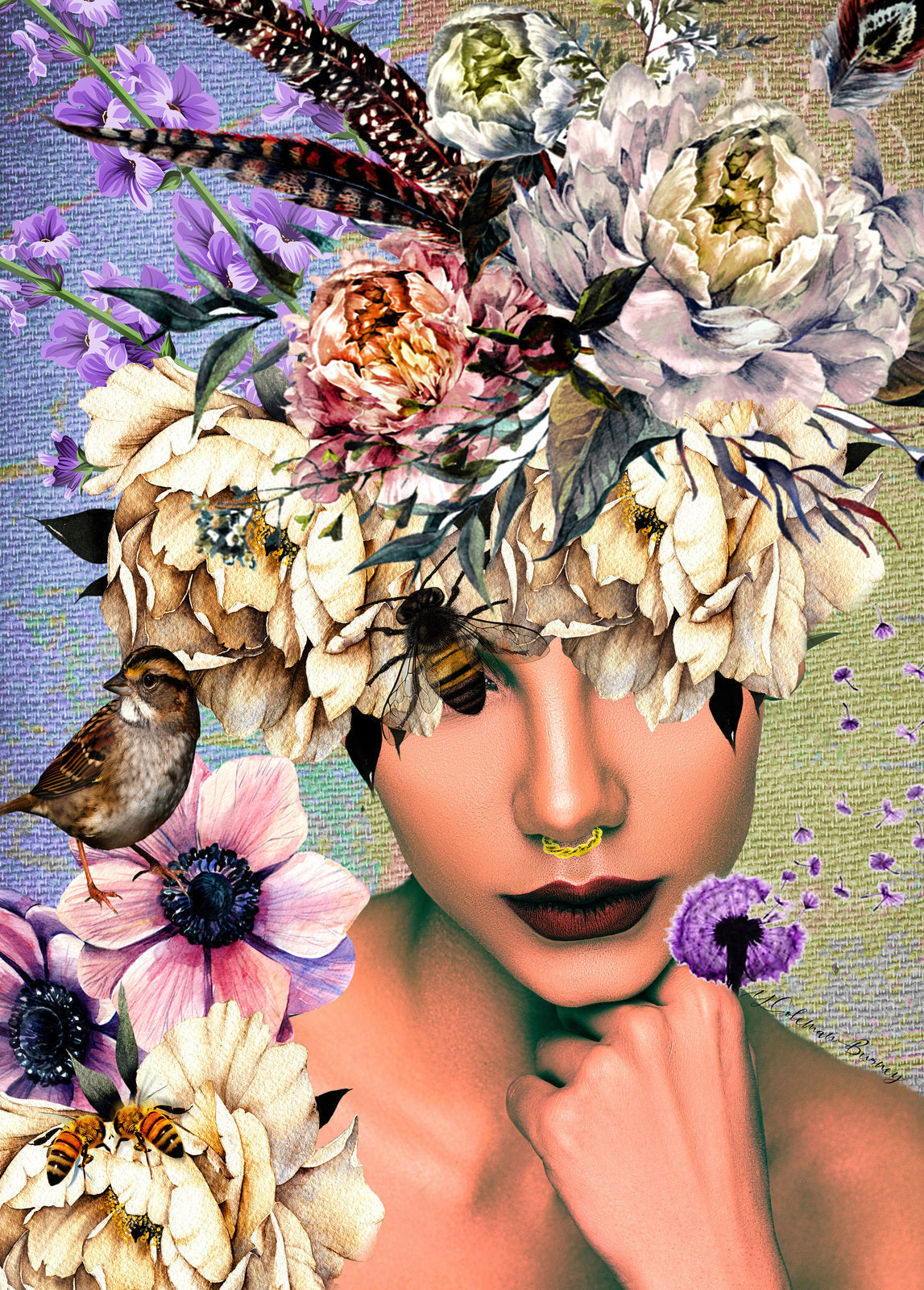 Woman in Bloom - 1000 Piece Jigsaw Puzzle Bloom Bee Beautiful