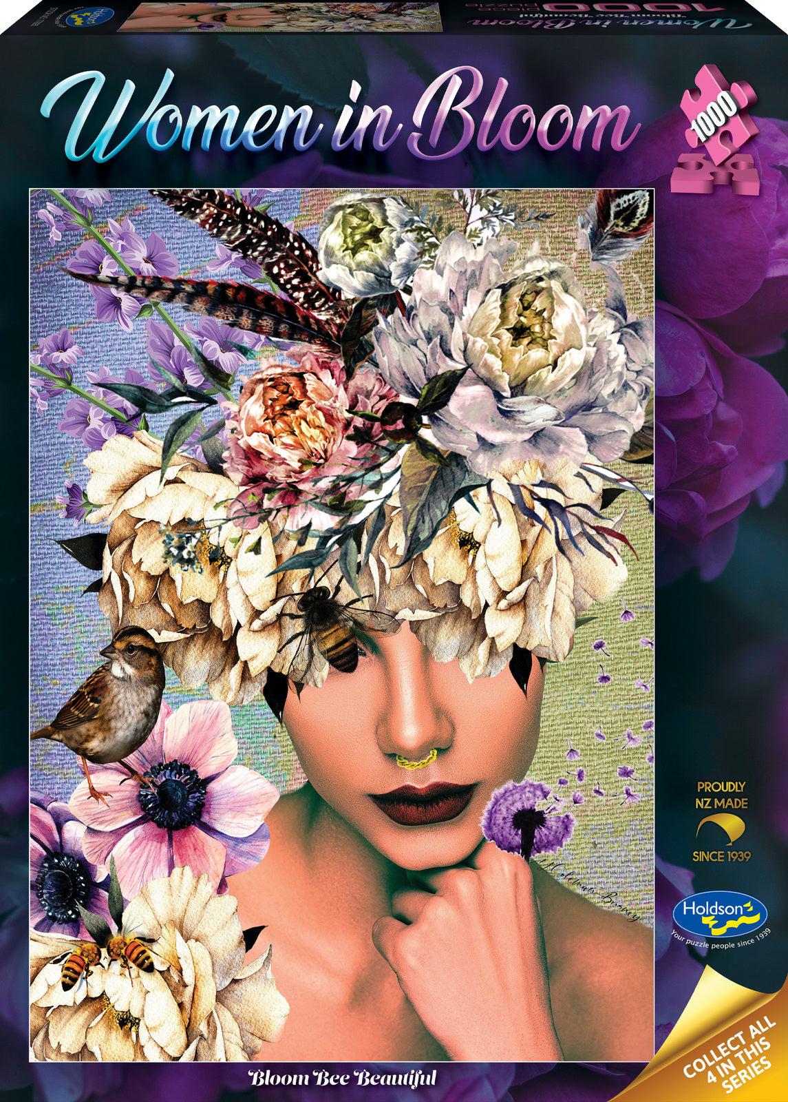 Woman in Bloom - 1000 Piece Jigsaw Puzzle Bloom Bee Beautiful