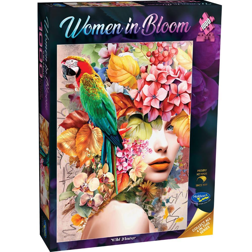 Woman in Bloom - 1000 Piece Jigsaw Puzzle Wild Flower