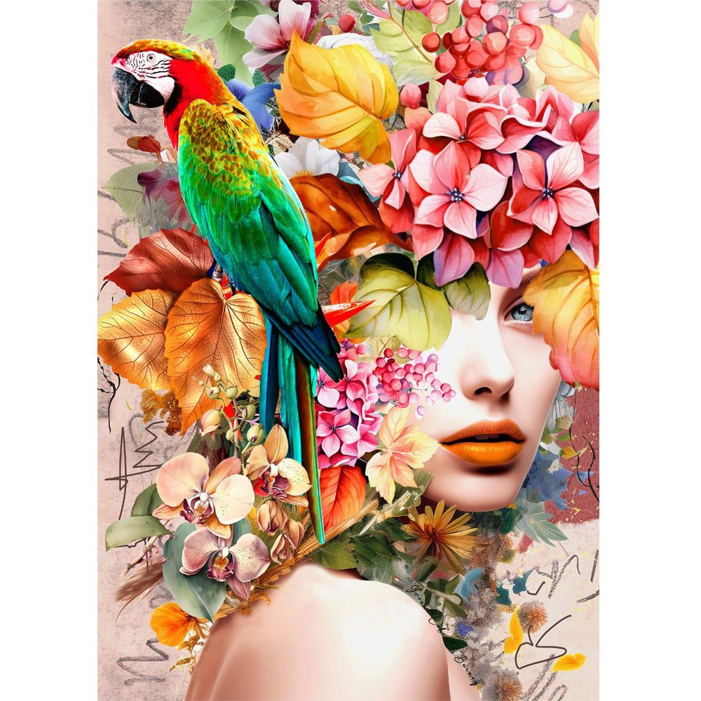 Woman in Bloom - 1000 Piece Jigsaw Puzzle Wild Flower