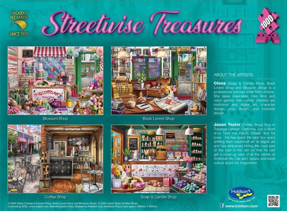 Streetwise Treasures: 1000pc Puzzle - Book Lovers Shop