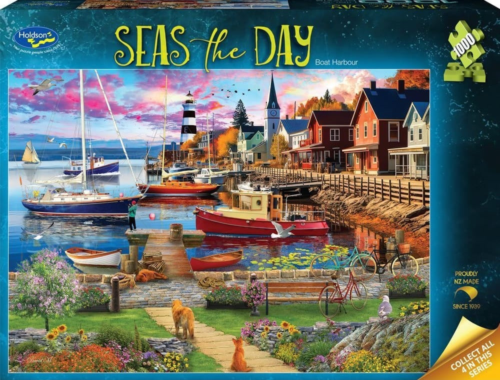 Seas the Day: 1000pc Puzzle - Boat Harbour