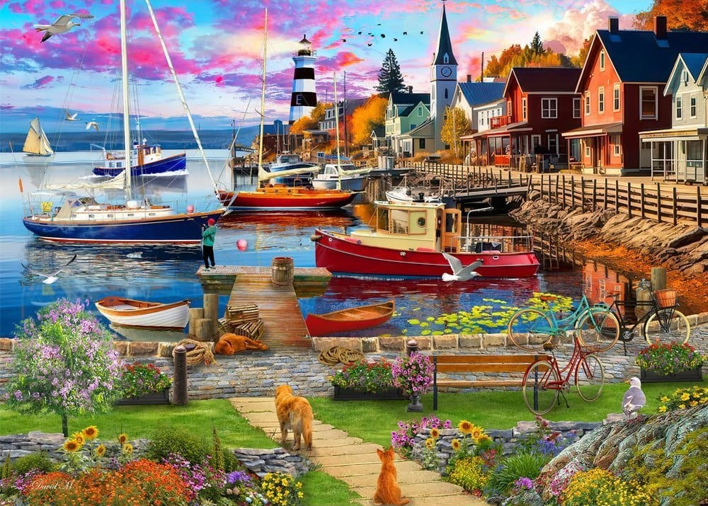 Seas the Day: 1000pc Puzzle - Boat Harbour