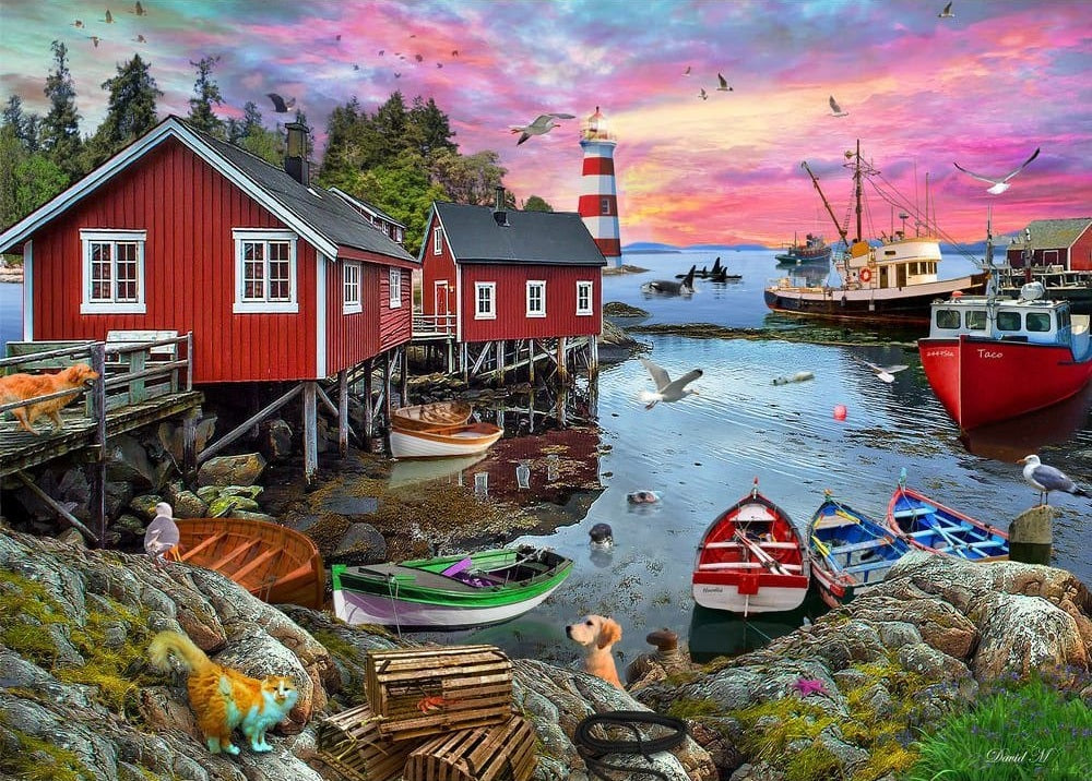 Seas the Day: 1000pc Puzzle - Fishermans Cove