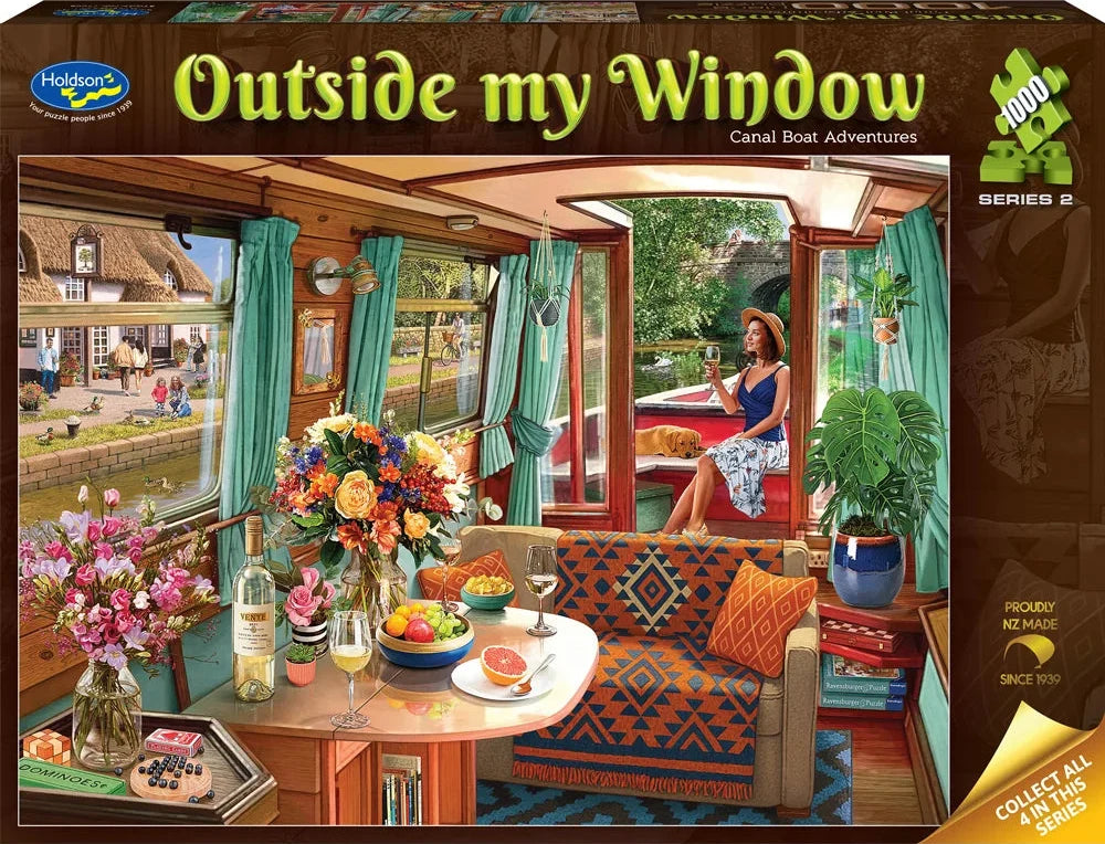 Outside my Window Series 2 1000pc Jigsaw Puzzle - Canal Boat Adventures
