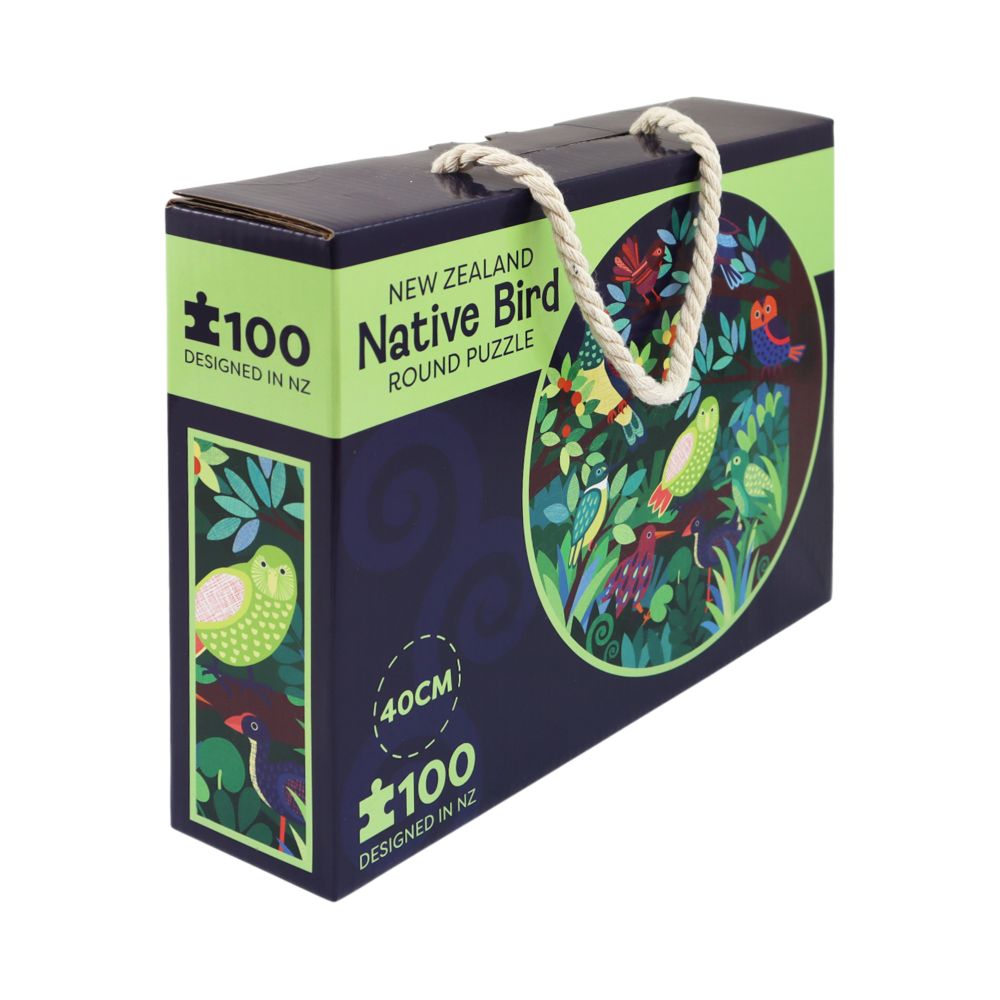 NZ Birds & Flora Round Puzzle (40cm)