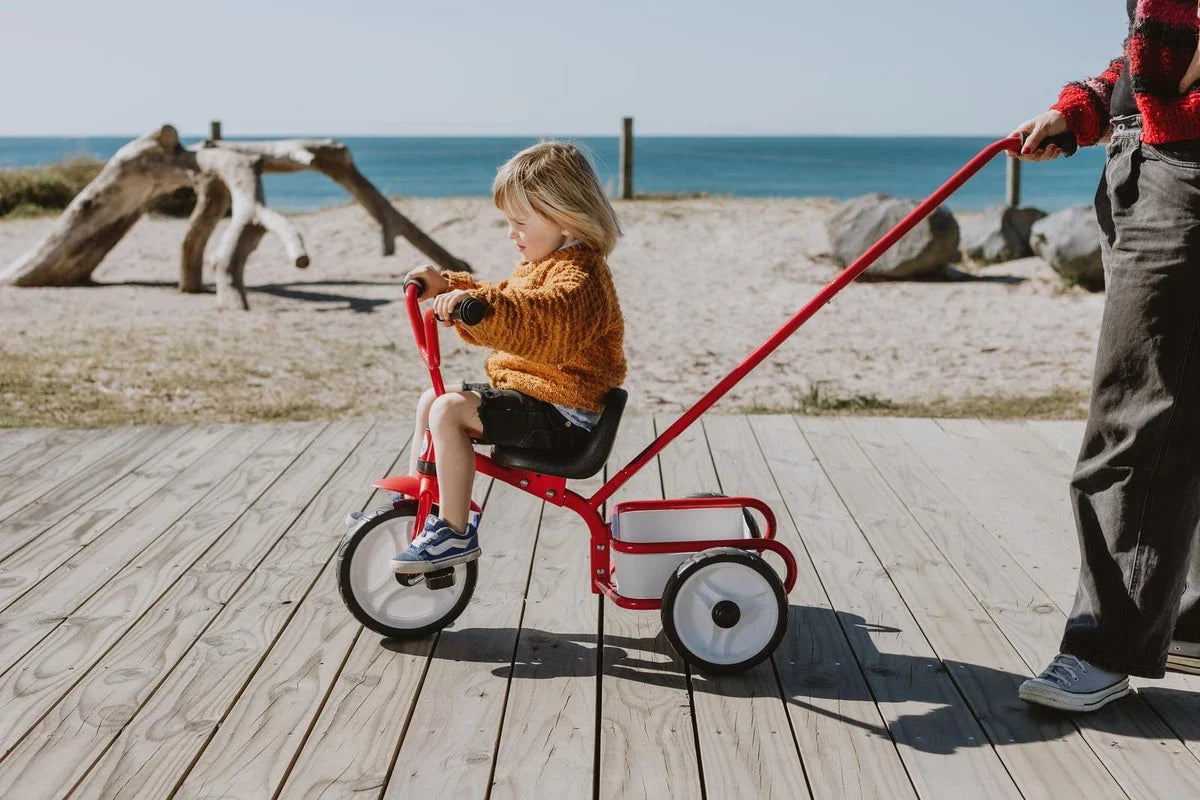 Tri-ang: Tuff Trike With Push Bar - Red