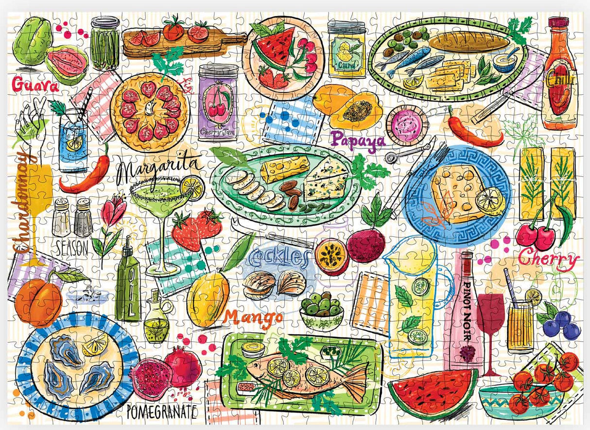 Piece House: Feast & Fizz - 500 Piece Puzzle