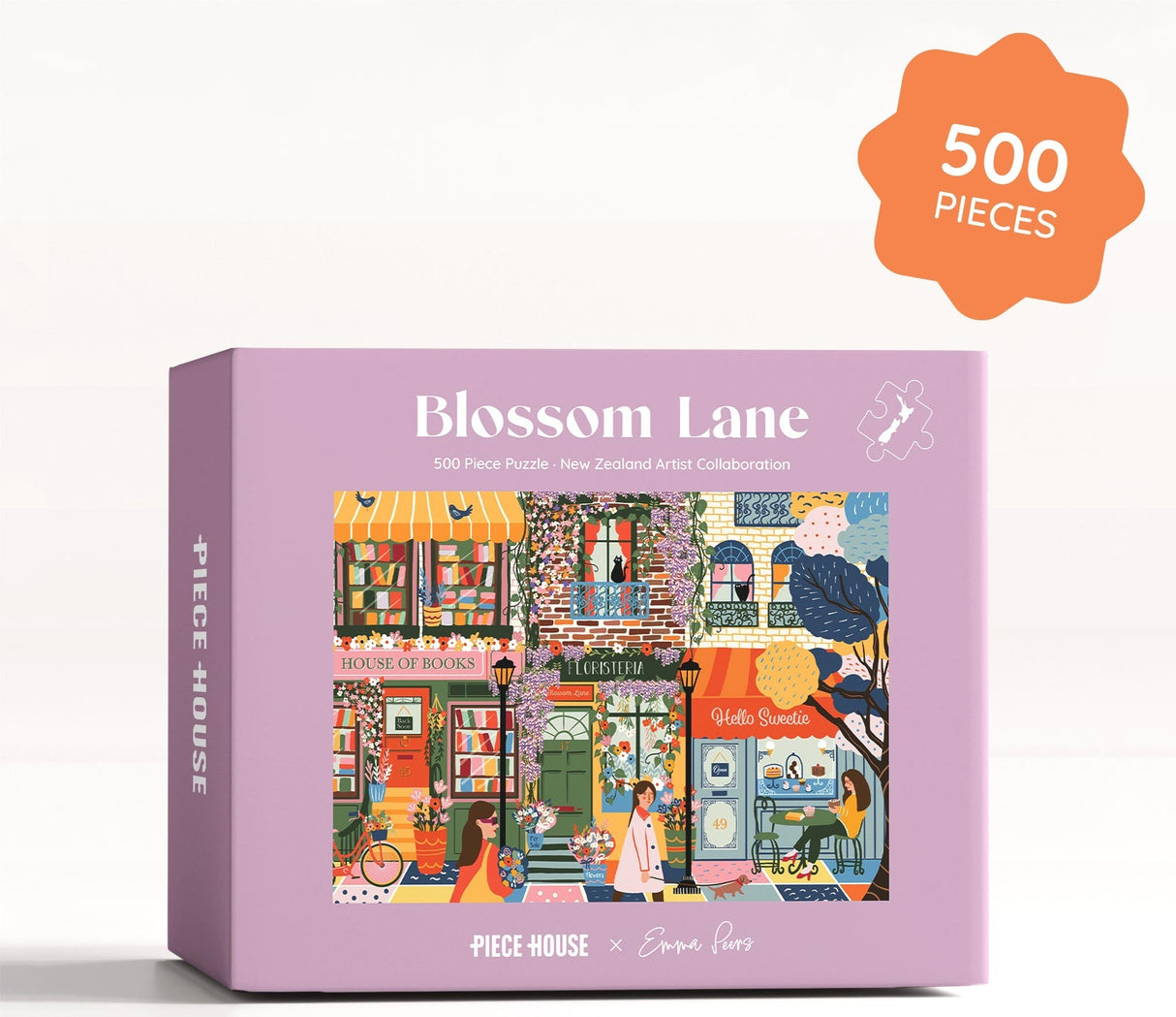 Piece House: Blossom Lane - 500 Piece Puzzle
