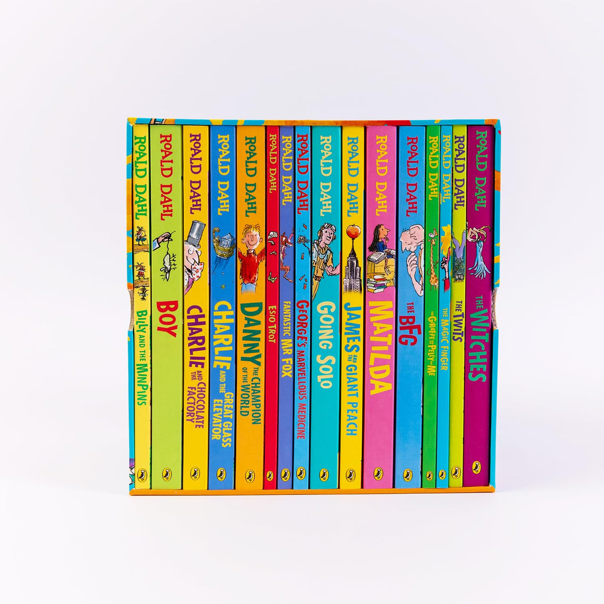 The Roald Dahl Boxset Collection: 16 Fantastic Stories for Ages 7+ (Charlie and Chocolate Factory, Matilda, BFG, The Twits, and more!)