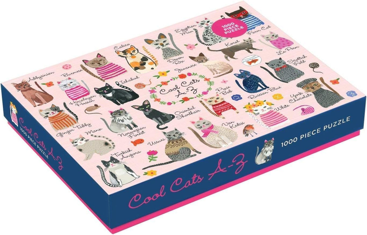 Mudpuppy Cool Cats Jigsaw Puzzle - 1000 Piece