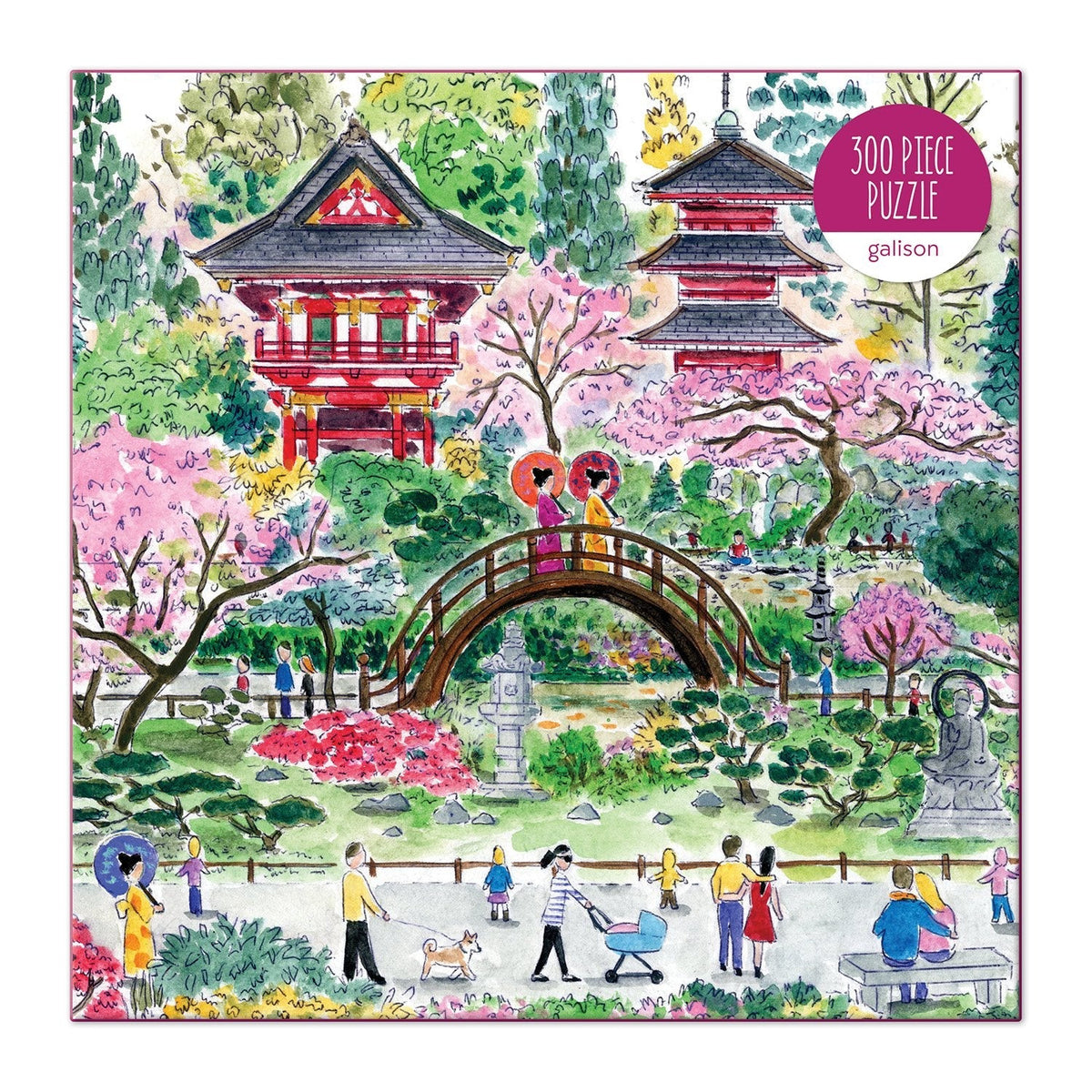 Galison Michael Storrings Japanese Tea Garden Puzzle - 300 Piece