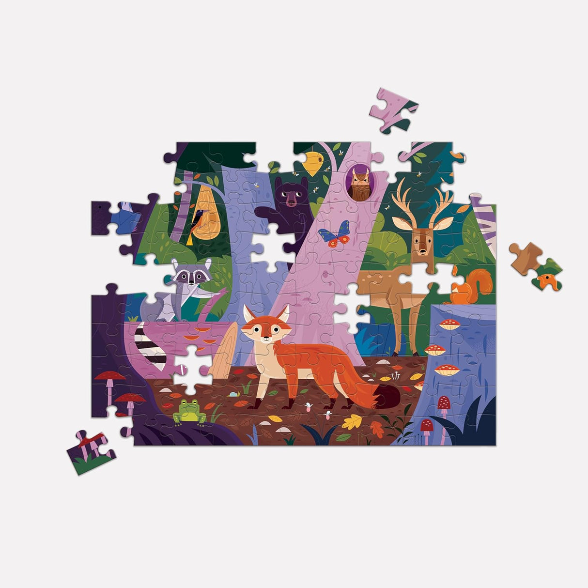 Mudpuppy Puzzle Two In One - Forest Above & Below (100pc)