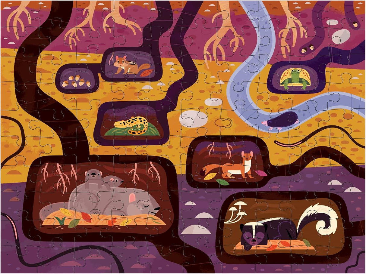 Mudpuppy Puzzle Two In One - Forest Above & Below (100pc)