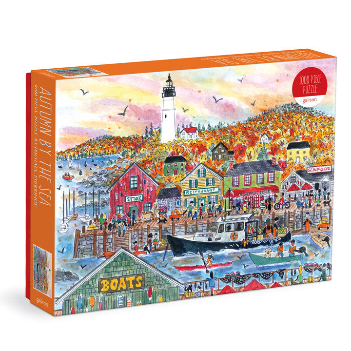 Galison Michael Storrings Autumn by the Sea Puzzle - 1000 Piece
