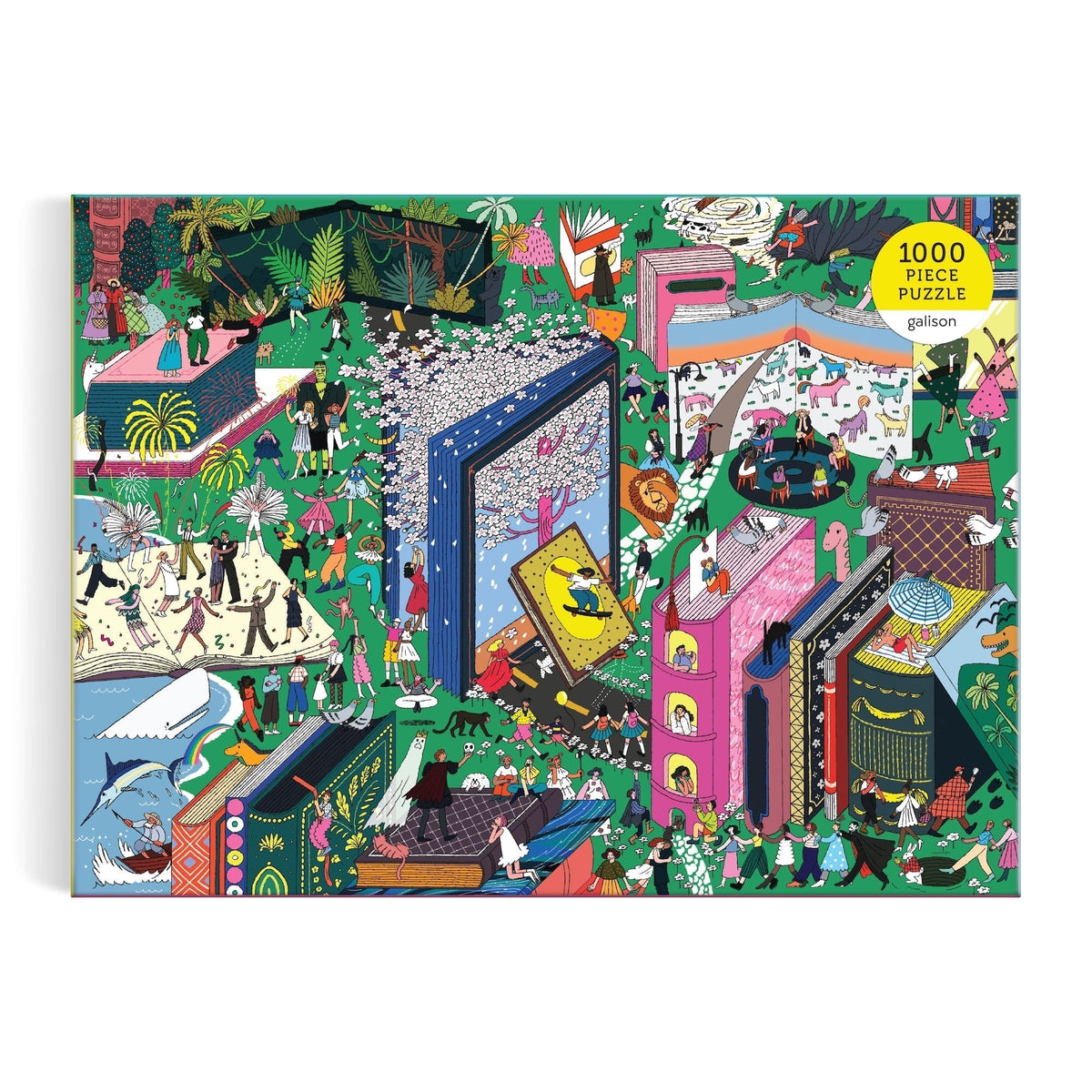 Galison Book World Puzzle - 1000 Piece
