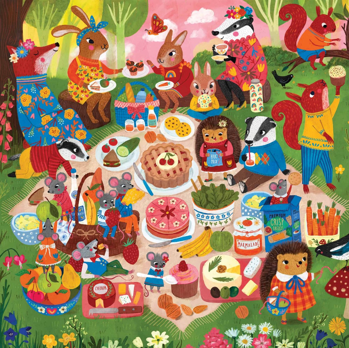 MudPuppy: Woodland Picnic - 500pc Family Puzzle