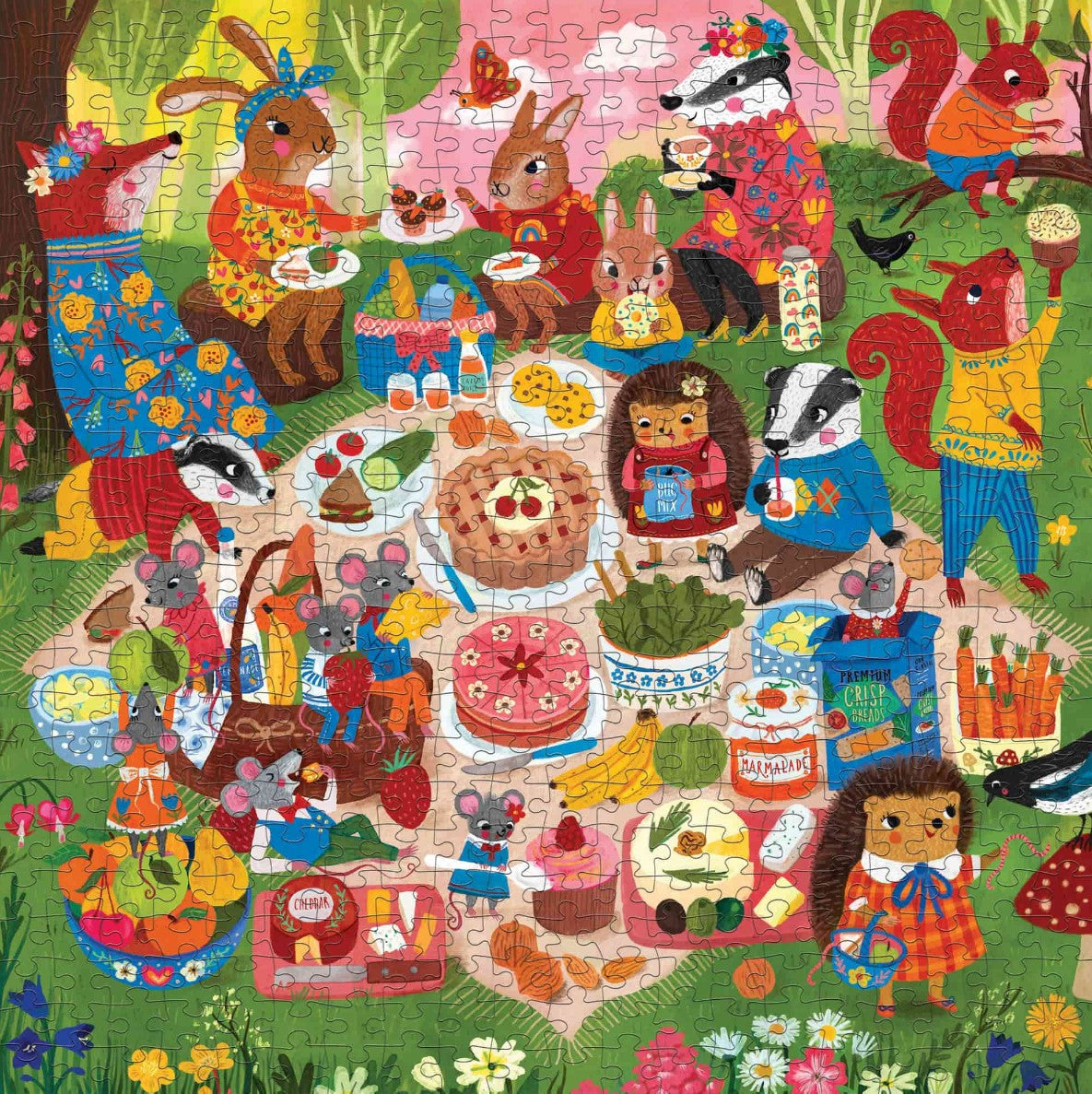 MudPuppy: Woodland Picnic - 500pc Family Puzzle