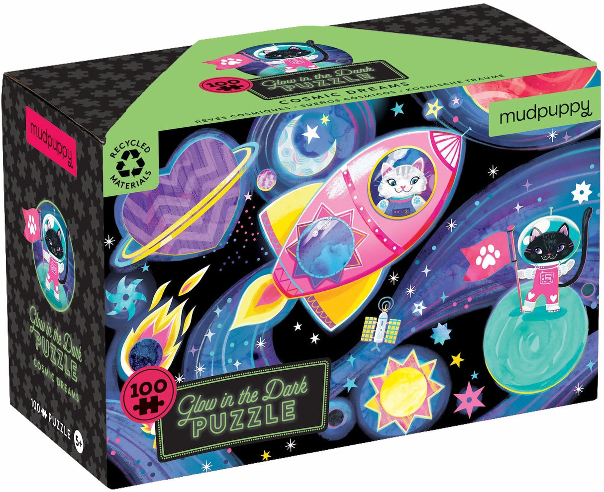 MudPuppy: Cosmic Dreams - 100 Piece Glow in the Dark Puzzle