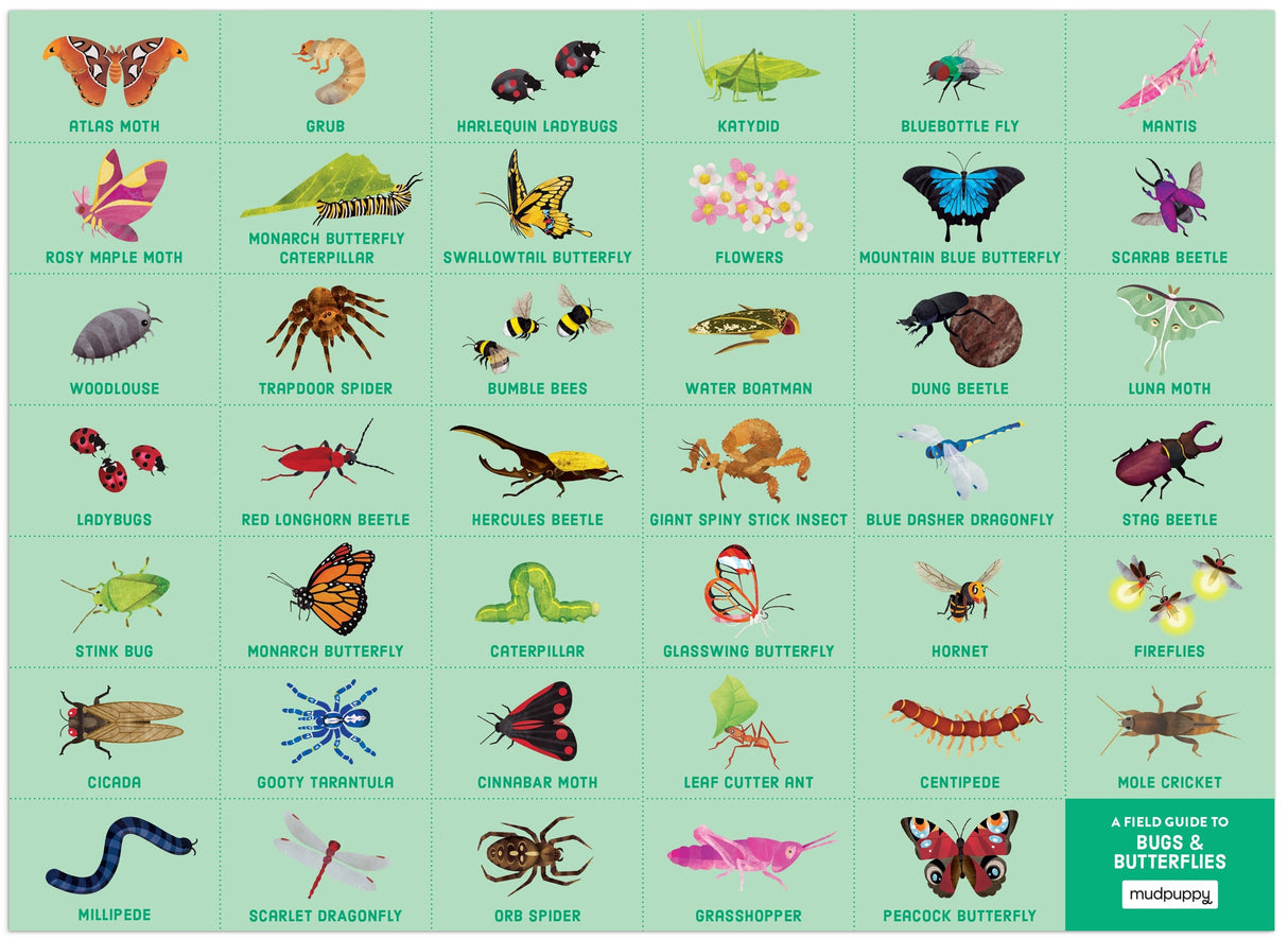 MudPuppy: Search & Find - Bugs & Butterflies 64 Piece Puzzle