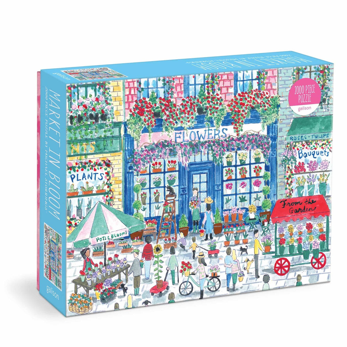 Galison Michael Storrings Market in Bloom Puzzle - 2000 Piece