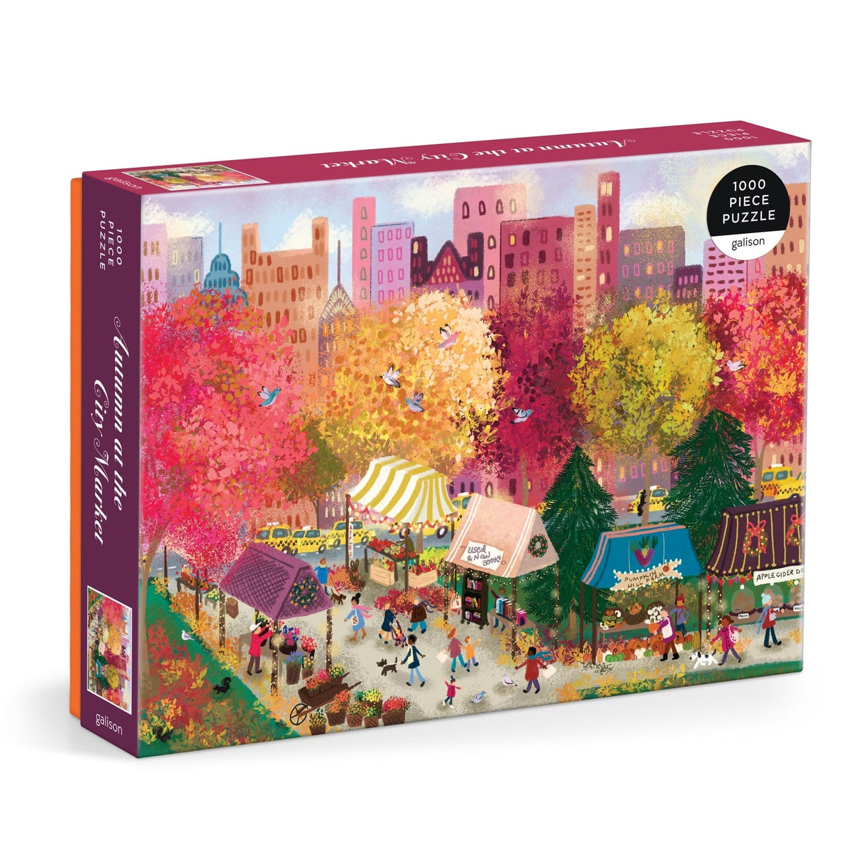 Galison Joy Laforme - Autumn at the City Market Puzzle - 1000 Piece