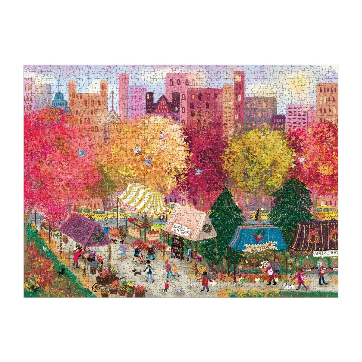 Galison Joy Laforme - Autumn at the City Market Puzzle - 1000 Piece