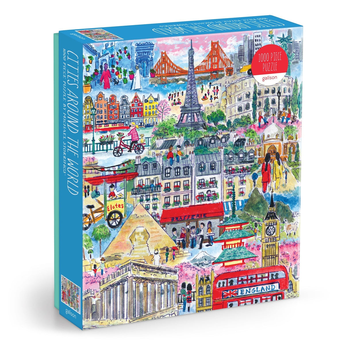 Galison Michael Storrings Cities Around the World Puzzle - 1000 Piece