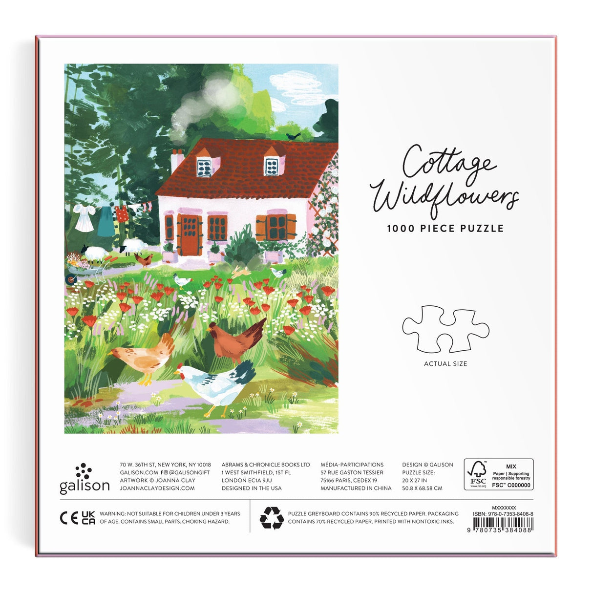 Galison Cottage Wildflowers Puzzle - 1000 Piece