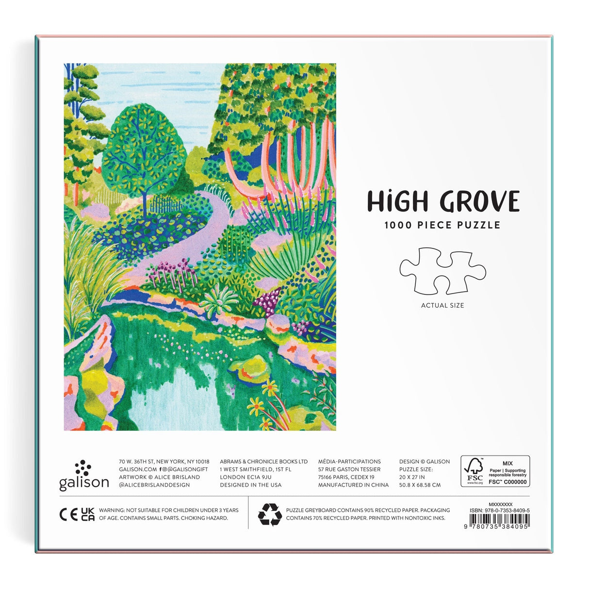 Galison High Grove Puzzle - 1000 Piece
