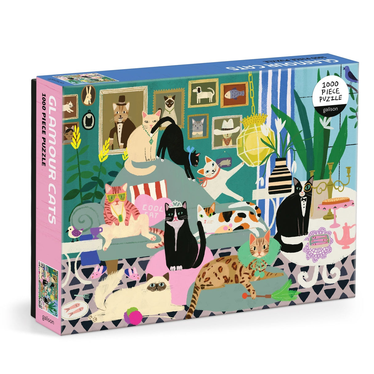 Galison Glamour Cats Puzzle - 1000 Piece