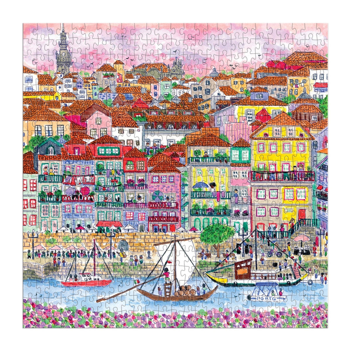 Galison Michael Storrings Summer in Portugal Puzzle - 500 Piece