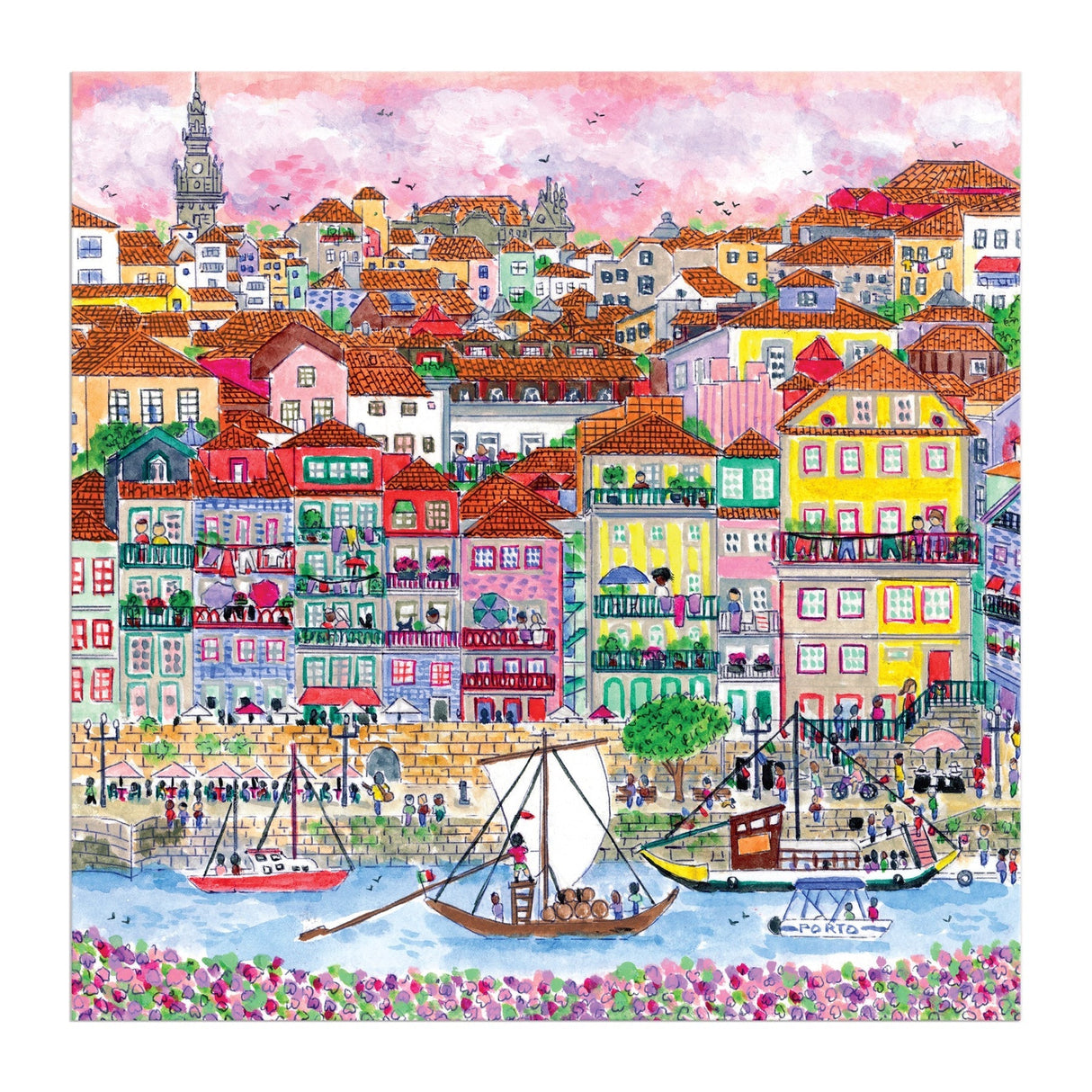 Galison Michael Storrings Summer in Portugal Puzzle - 500 Piece